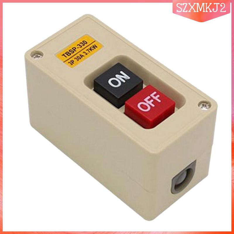 1 Công Tắc Nhấn / Tắt Nguồn Chống Nước szxmkj2 TBSP-330 3P 30A