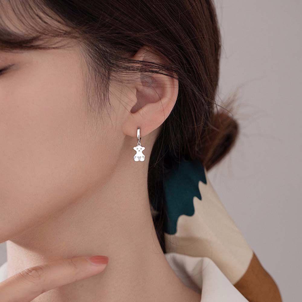 Bông Tai Kim Loại Hình Tròn Họa Tiết Trái Tim Phong Cách Pháp Thời Trang Cho Nữ VANES1