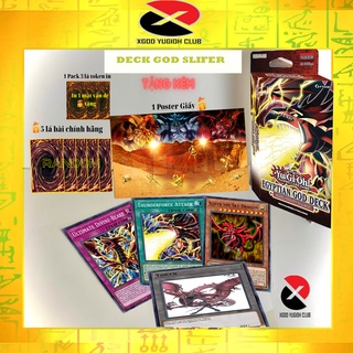 Bộ bài in Egyptian God Deck: Slifer the Sky Dragon (40 lá + Tặng kèm 1 lá bài Slifer khổng lồ)