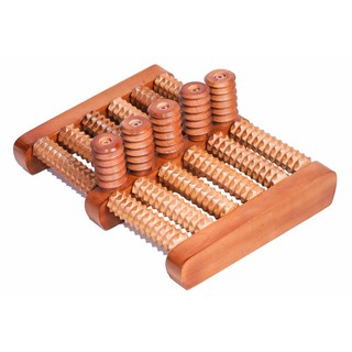 Bàn lăn gỗ massage chân 6 hàng