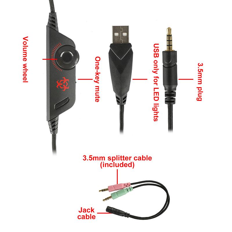 Tai Nghe Trùm Đầu Chơi Game Có Mic Cho Ps4 / Xbox One / Pc V1 | BigBuy360 - bigbuy360.vn