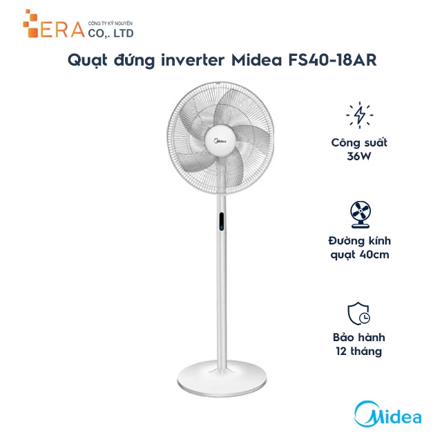 Quạt đứng Midea FS40-18BR