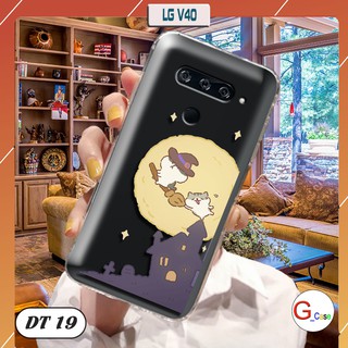 Ốp lưng LG V40 dẻo trong in hình