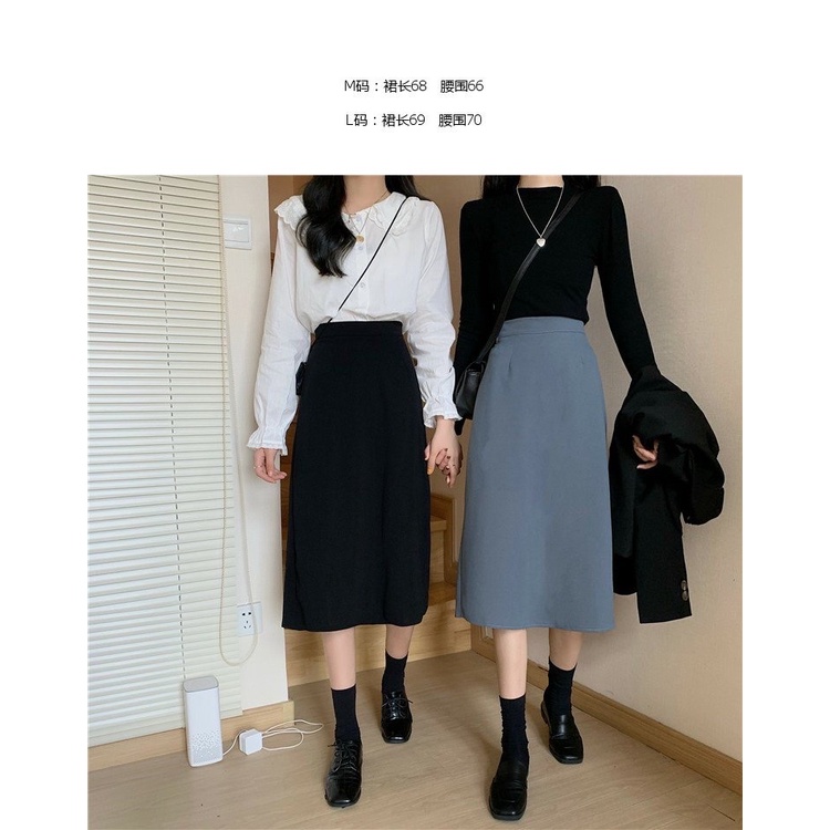 Chân Váy Chữ A Công Sở Dáng Dài Chân Váy Ulzzang Dáng Dài A70