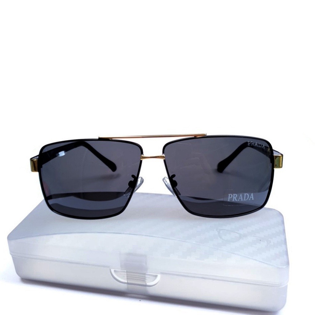 Kính mắt nam râm thời trang tặng hộp và khăn lau kính