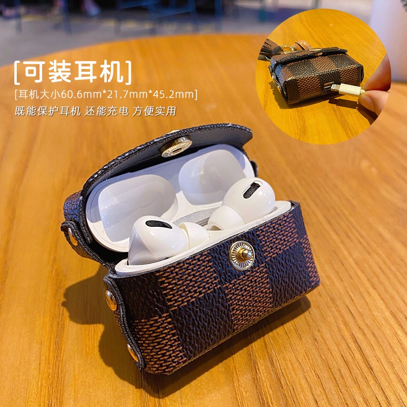 (Bán Buôn Sỉ) Móc khóa hình Túi xách mini da PU đựng tai nghe dành cho nữ