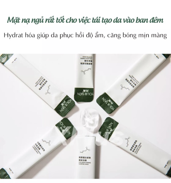 Hộp 20 gói mặt nạ ngủ thạch collagen siêu hot