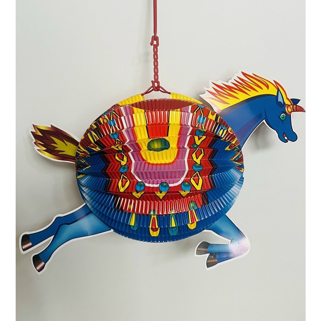 Đèn lồng trung thu hình thú xếp giấy khung thép chắc chắn, đẹp