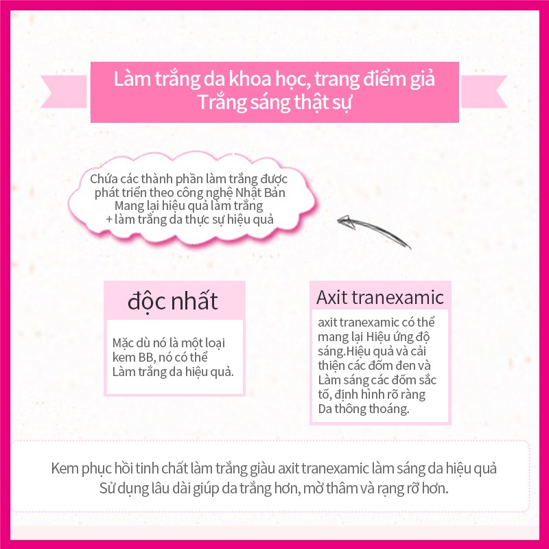 Kem nền BB ZA chống nắng SPF 50+/PA +++ kiểm soát dầu làm sáng da lâu trôi 30g