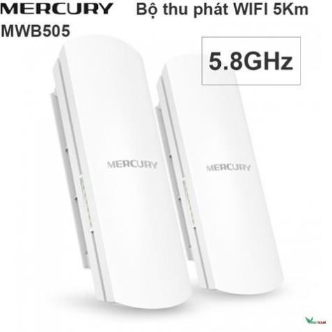 Bộ thu phát wifi không dây Mercury MWB505 5G Dùng lắp camera IP, camera thang máy... Thu phát khoảng cách 5KM -dc4323