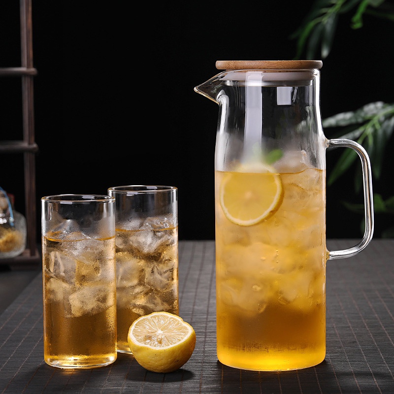 Bình thủy tinh nắp gỗ sang trọng 1500ml