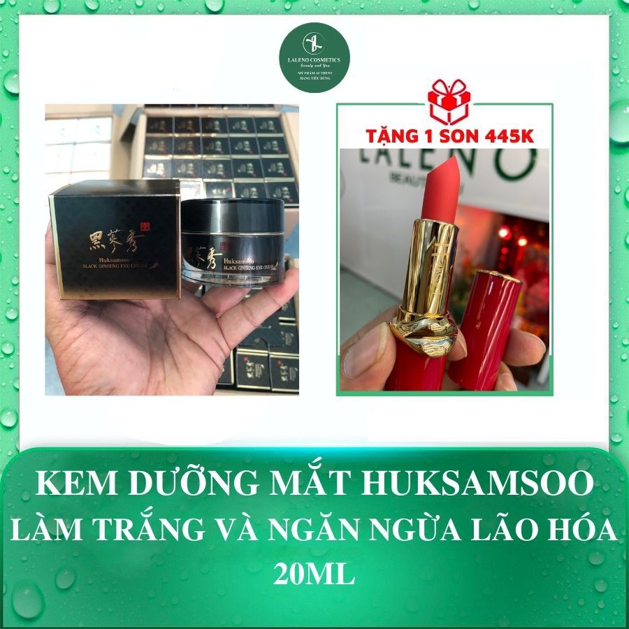 [HÀNG CHÍNH HÃNG] KEM MẮT NHÂN SÂM ĐEN HUKSAMSOO BLACK GINSENG EYE CREAM - LÀM TRẮNG VÀ CHỐNG LÃO HÓA VÙNG MẮT