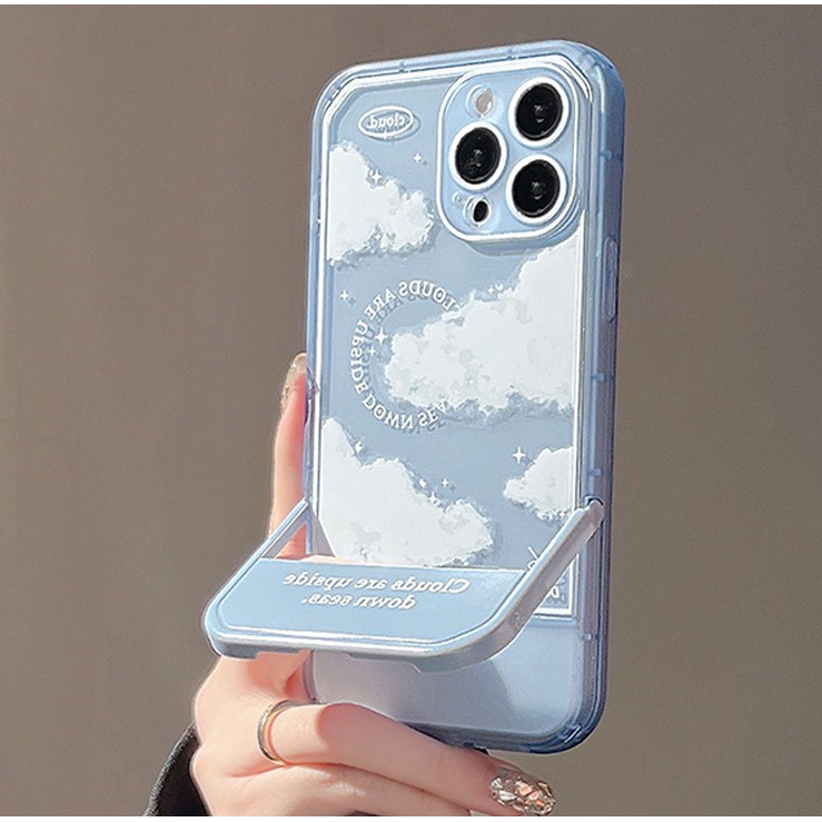 Ốp lưng iphone Clouds đơn giản và cao cấp cho Iphone 7 8 Plus SE X XS XS Max 11 12 13 14 15 Pro Max Plus