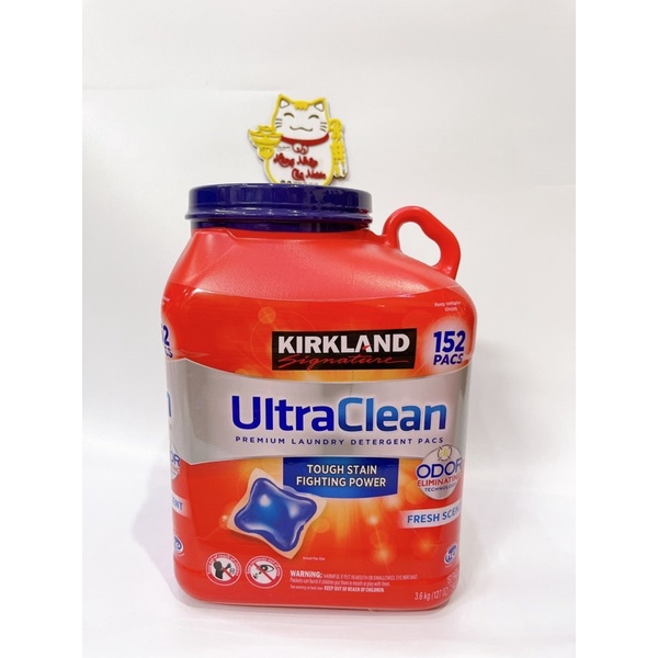 viên giặt Ultra Clean kirkland Signature mỹ 152 viên