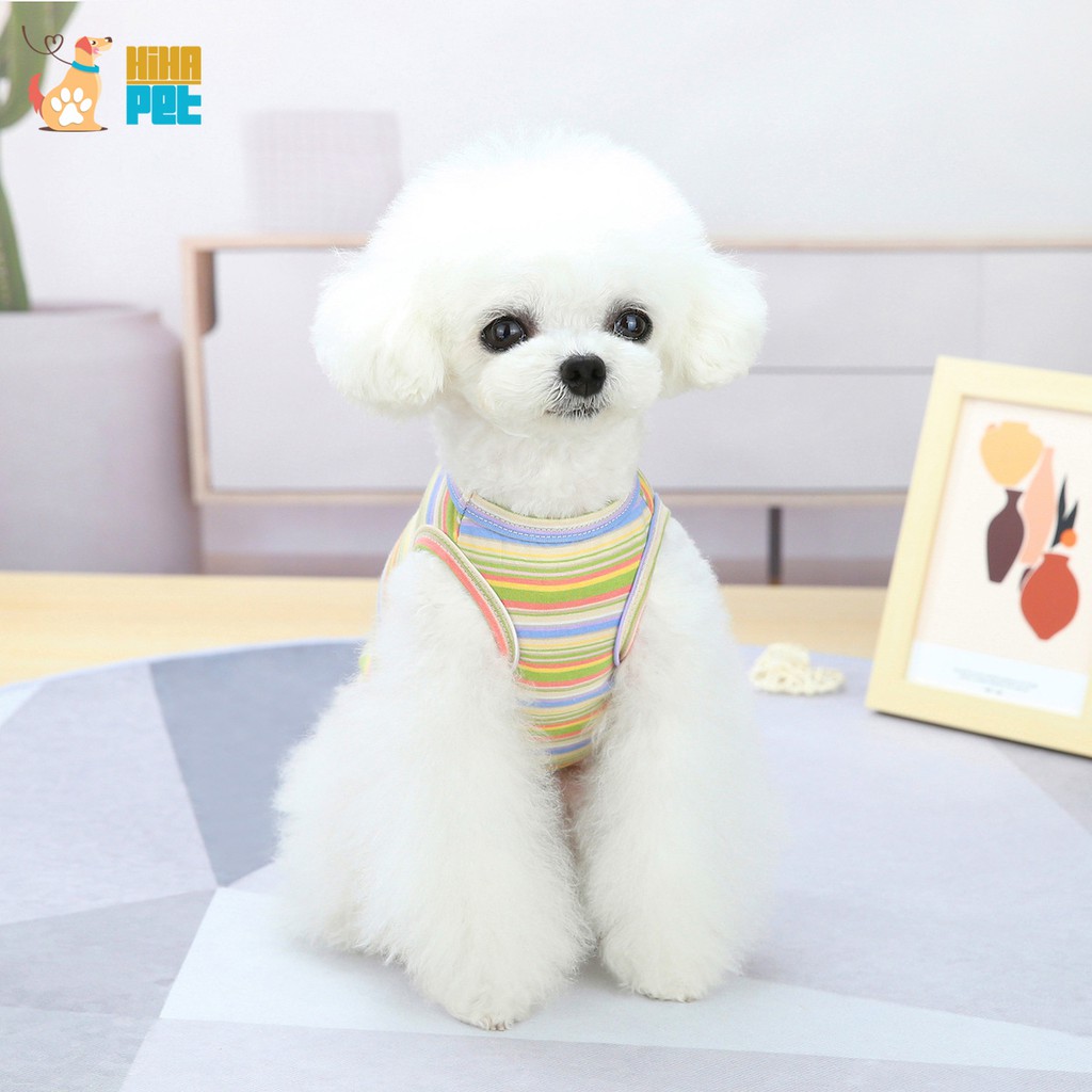 Áo Thun Ba Lỗ Chó Mèo Quần Áo Thú Cưng Mỏng Siêu Mát Giá Rẻ Hihapet.