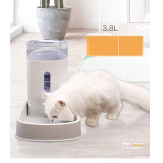 HCM - Máy cho chó mèo ăn uống bán tự động dành cho chó mèo lớn Loại có bồn chứa 3,8 lít- Bộ Bát cho chó mèo ăn và uống/