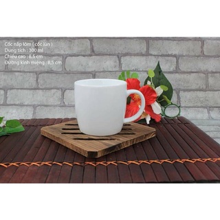 Combo 5 bộ cốc đĩa cacao 300ml