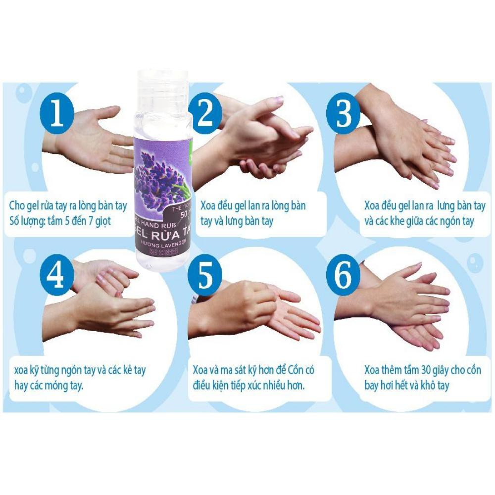 Gel Rửa Tay Khô Sát Khuẩn Hương Lavender 50ml | BigBuy360 - bigbuy360.vn