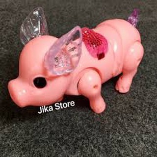Đồ chơi ch lợn phát nhạc phát sáng cho bé jika store combo 10con