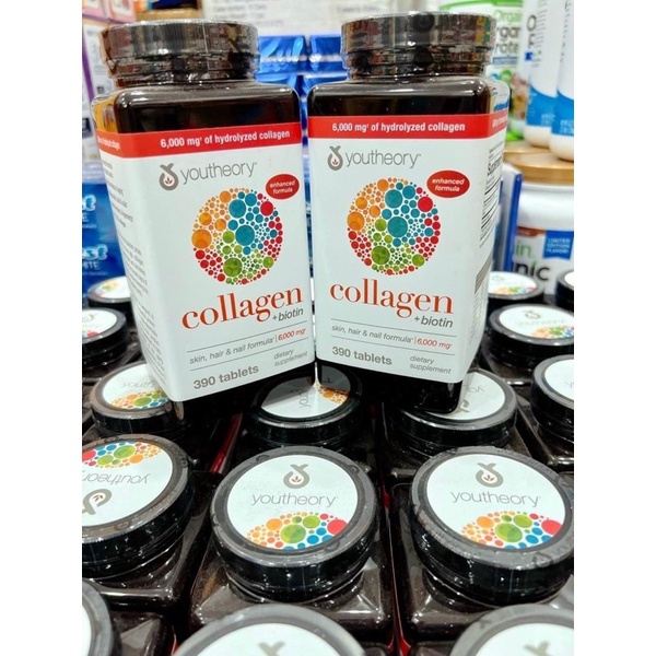 Collagen 390 viên collagen Youtheory Advanced Type 1,2&amp;3