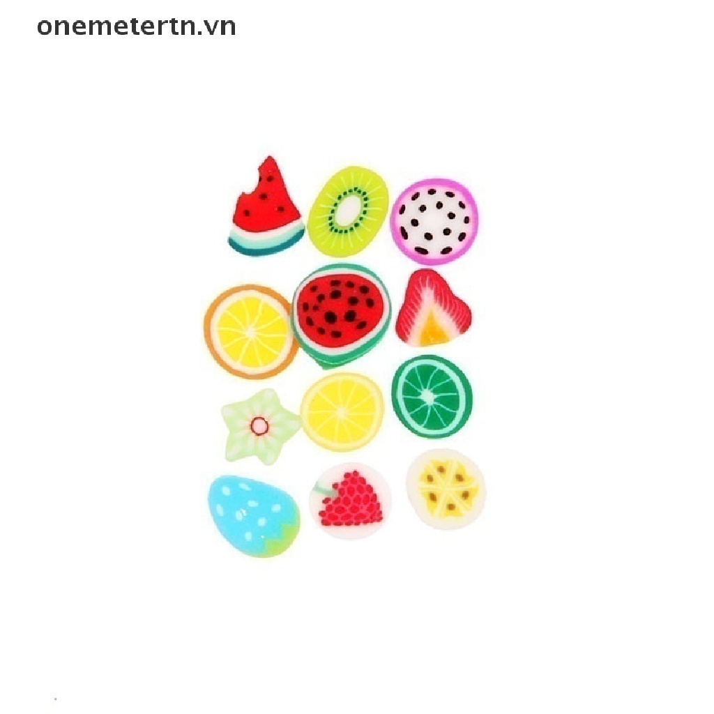 [Hàng mới về] Set 100 sticker hình trái cây/ động vật 3d trang trí móng nghệ thuật DIY