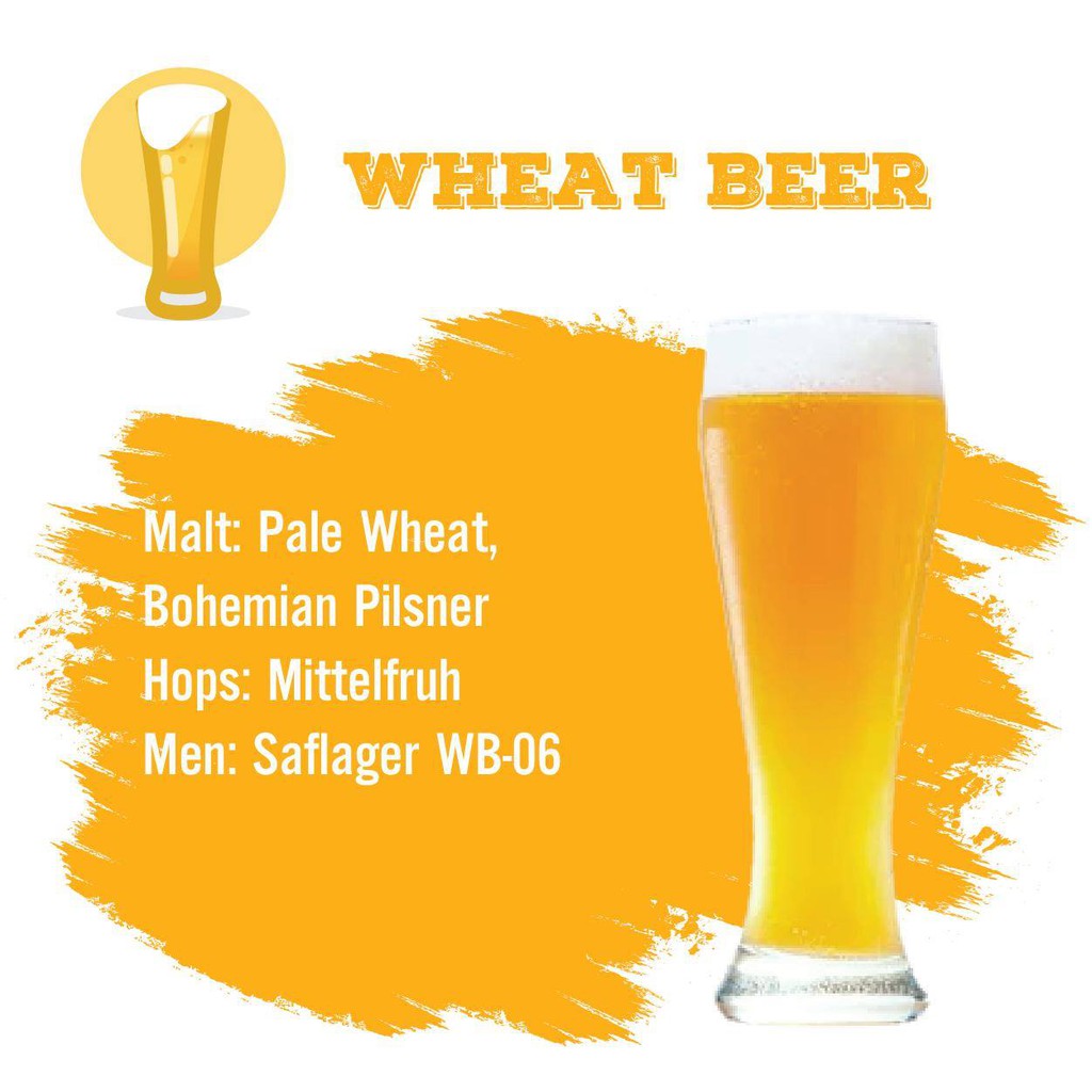 Set nguyên liệu nấu bia Wheat Beer