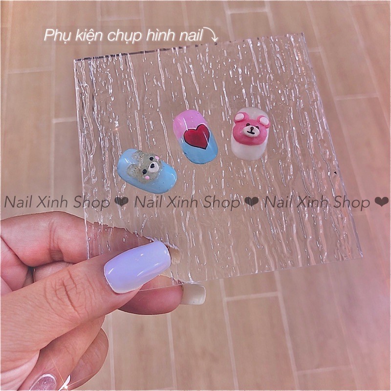 Phụ kiện trang trí , chụp hình mẫu nail , pha màu gel nghệ thuật