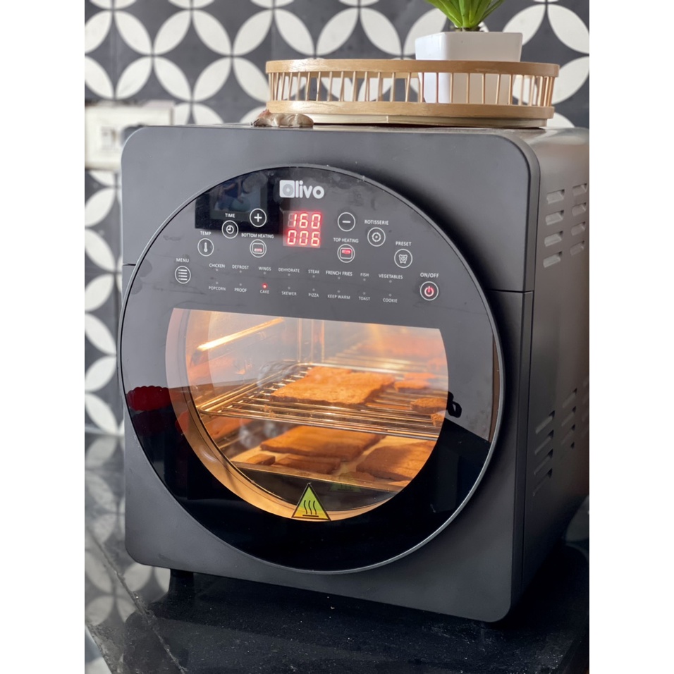 Nồi Chiên Không Dầu Olivo AF15 , Lò Nướng Olivo AF15 [HÀNG CHÍNH HÃNG - BẢO HÀNH 24 THÁNG]