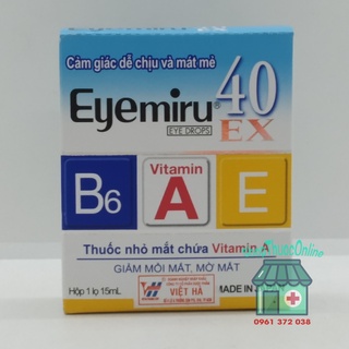 Nhỏ mắt Eyemiru 40EX lọ 15ml