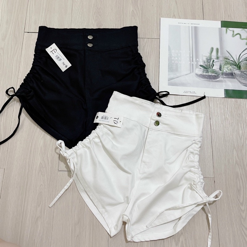 Quần short rút dây hai bên quần đùi rút dây kaki