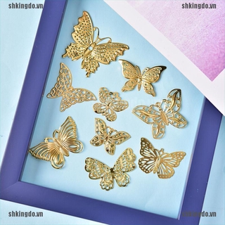 Butterfly charms bộ 50 mặt dây chuyền hình bướm