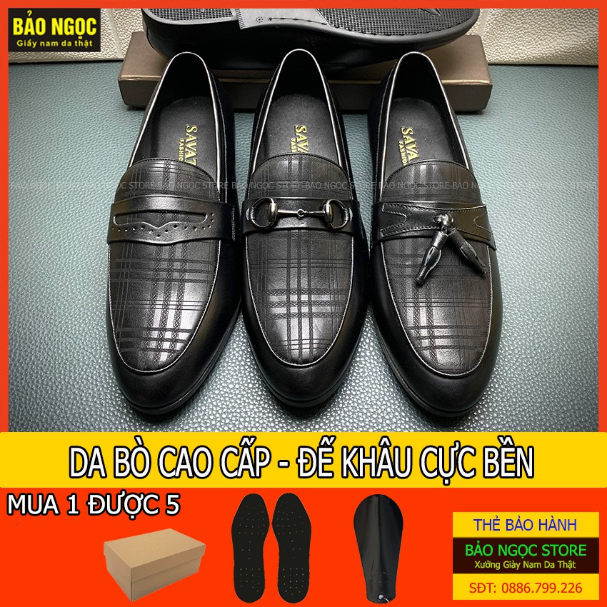 Giày lười nam công sở cao cấp mã K2336 ✳️DA BÒ THẬT 100% - ĐẾ KHÂU✳️ Giày tây nam da bò nhập khẩu🎁 Bảo hành nổ da 1 năm