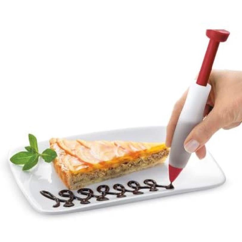 Bút Phun Sôcôla ANAEAT Bằng Silicon Cấp Thực Phẩm Để Trang Trí Bánh Kem Tiện Dụng