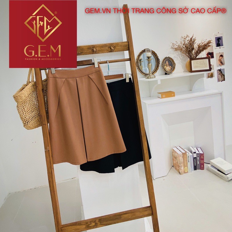 Chân váy nữ dáng A G252 đầm nữ đẹp dễ phối với các loại áo thời trang đi học hay công sở đều được - GEM Fashion