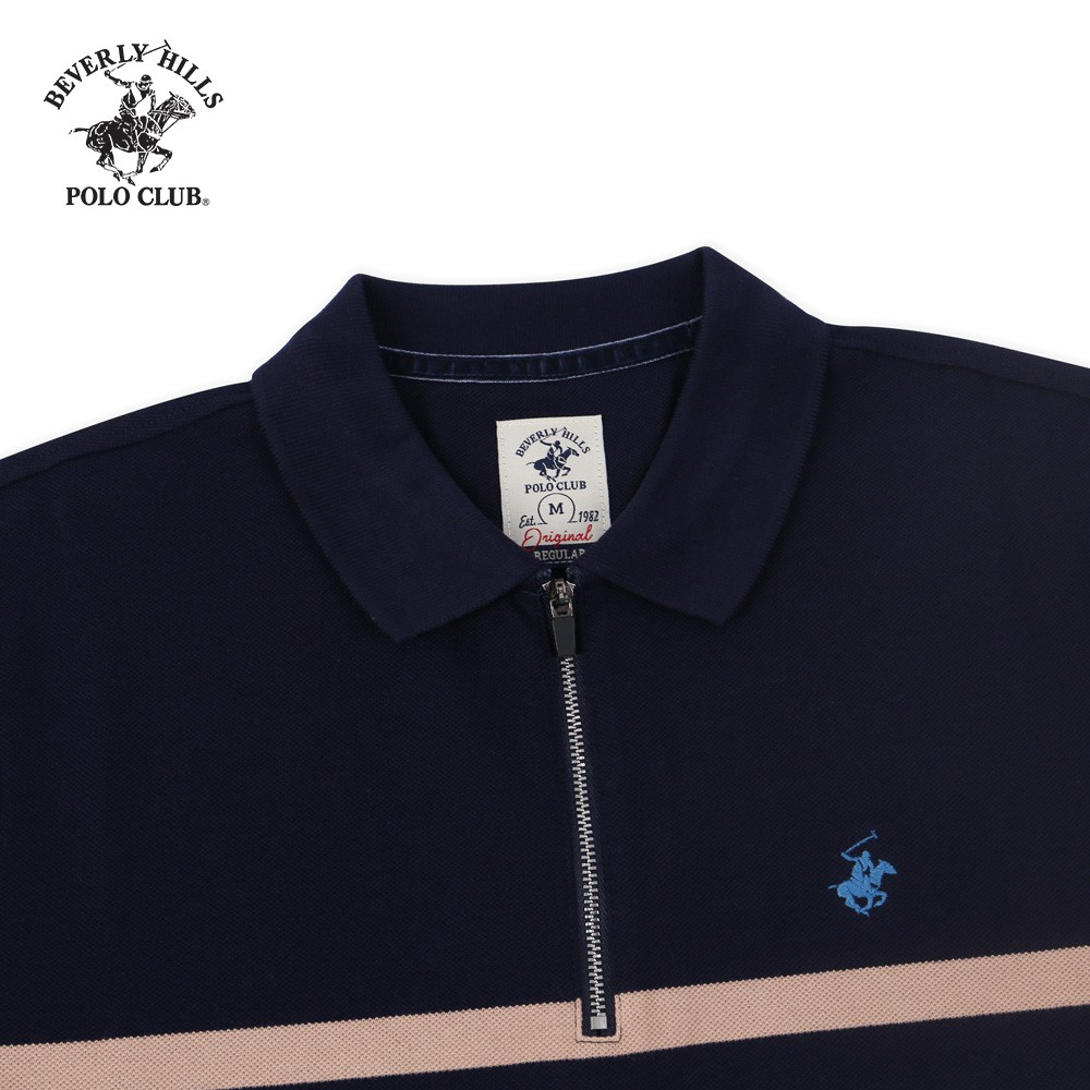 Beverly Hills Polo Club - Áo polo Ngắn tay Nam Regularfit Navy NV- BHPC PMRSS20TL064