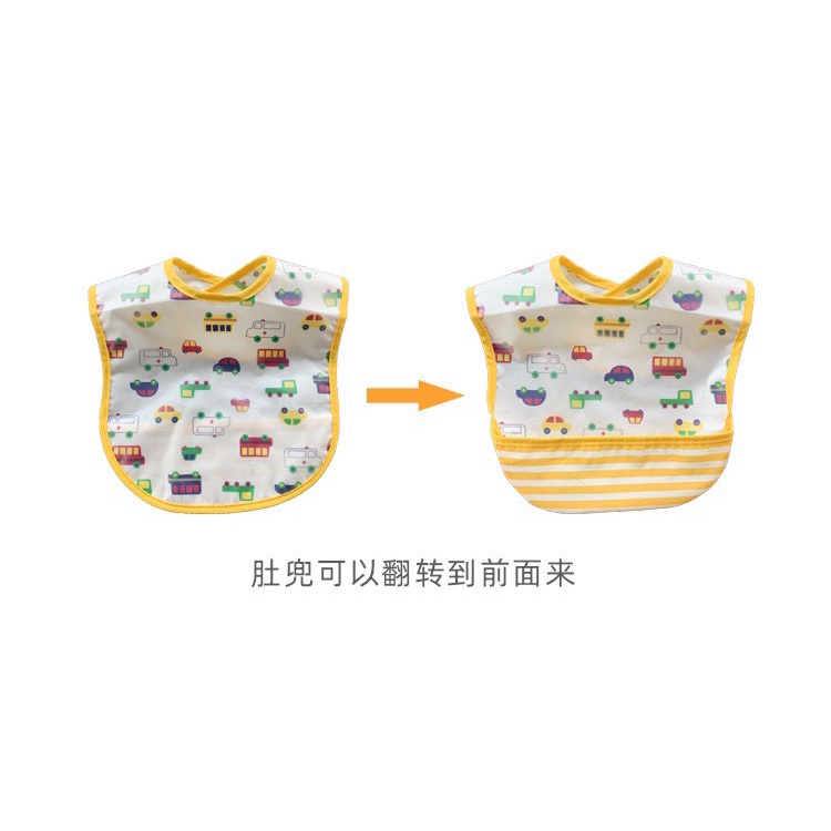 Yếm ăn dặm TURBAN áo yếm ăn dặm cho bé xuất nhật chất vải mát, nhẹ - sp 21