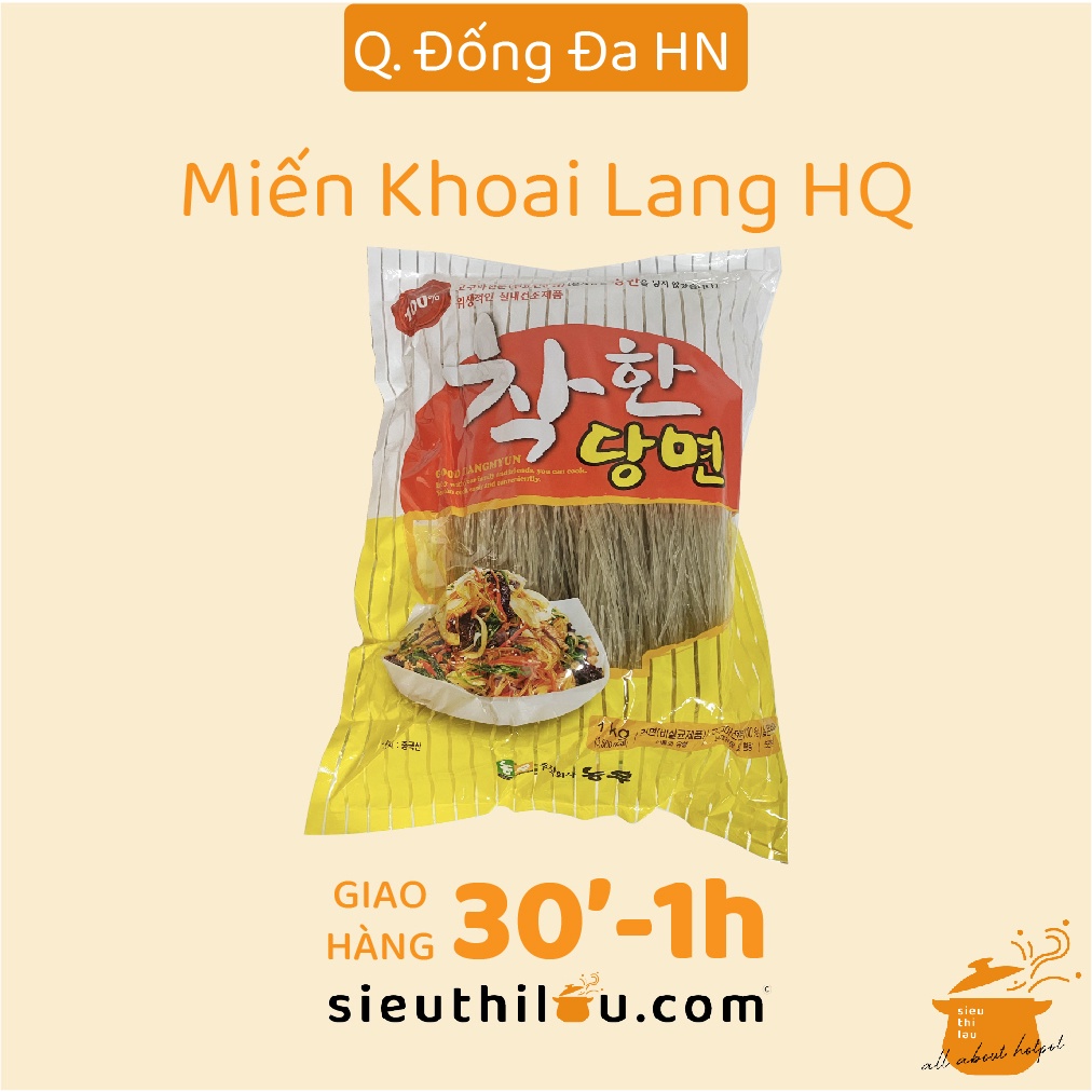 Miến Khoai Lang Hàn Quốc Dai Giòn 1kg - Miến Khô Hàn Quốc - Siêu Thị Lẩu