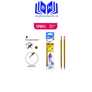 Bút chì 2b deli ec004 bút đẹp dùng để luyện chữ tập vẽ hội họa