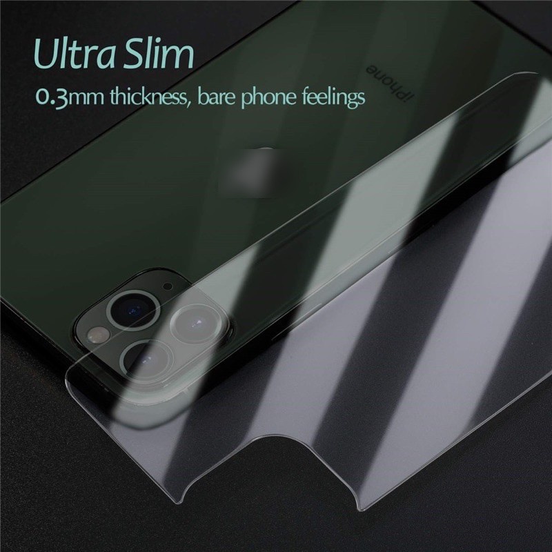 Kính cường lực HD trong suốt bảo vệ mặt sau thích hợp cho IPhone 11 12 13 Pro Max 7 8plus X Xs Xr Max