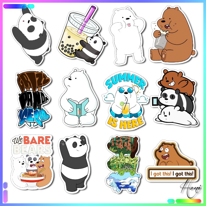 Giảm ₫6,000] Sticker We Bare Bears - Sticker 3 Chú Gấu dễ thương - tháng  2/2023 - BeeCost