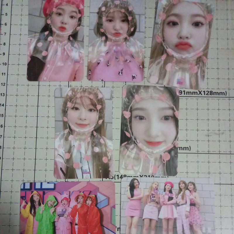 Set 7 card giấy bo góc in 2 mặt ảnh nhóm Red Velvet - Umpah Umpah The Show