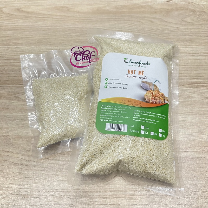 Hạt mè trắng/hạt vừng trắng 100gr làm bánh thuyền, kẹo