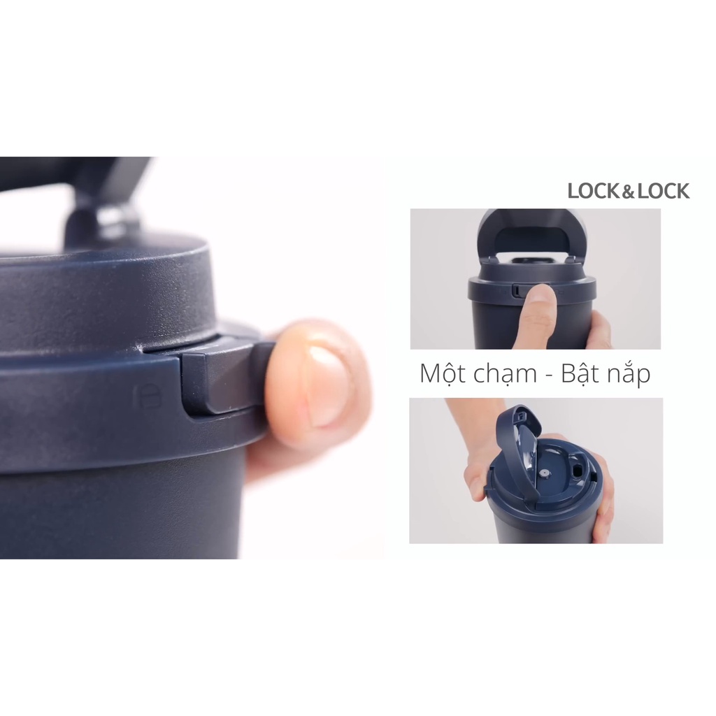 Ly Giữ Nhiệt Lock&Lock Energetic One-Touch Tumbler LHC3249 - 550ML - Bình Giữ Nhiệt Lock&Lock