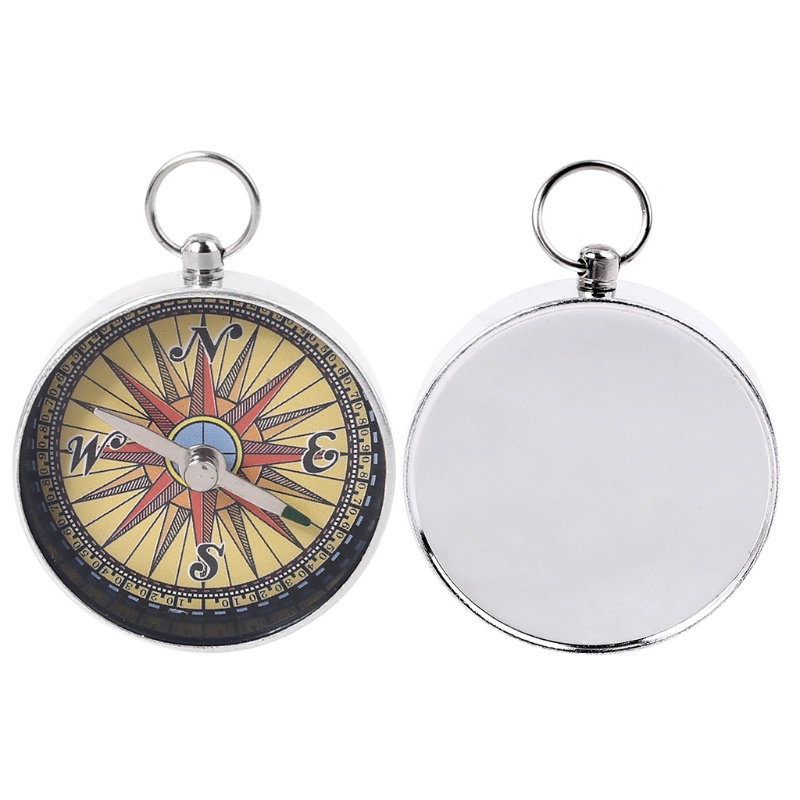 QQ Móc Khóa La Bàn Mini Bằng Kim Loại Siêu Nhẹ Tiện Dụng Khi Đi Cắm Trại