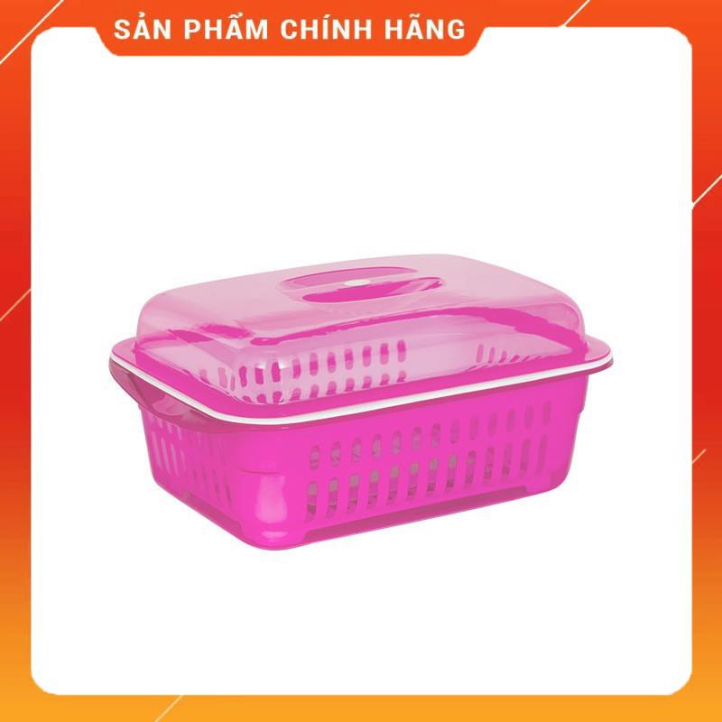 CHÍNH HÃNG -  Tủ đựng chén bát bằng nhựa có nắp đậy cao cấp,Hộp đựng bát đũa, trái cây 2278