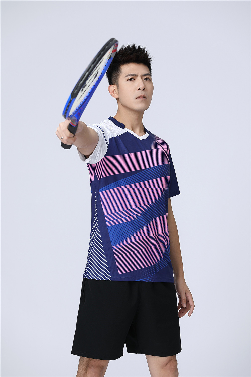 Bộ Quần Áo Thể Thao Chơi Cầu Lông / Tennis Nhanh Khô 2021 11840 Cyan-Blue