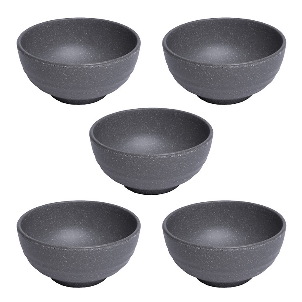 Tô tròn to đựng bún phở nhựa Melamine nhám xám