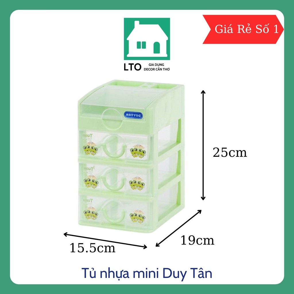 Tủ Ba Ngăn Duy Tân Tủ Mini Đựng Trang Sức Mỹ Phẫm Siêu Bền