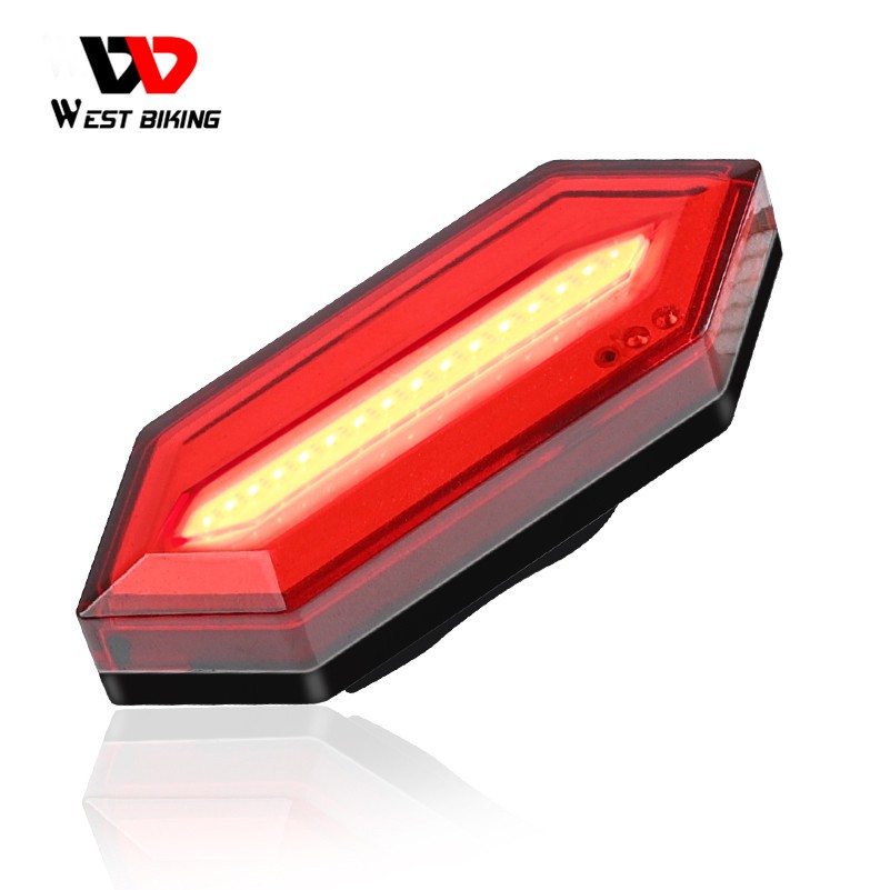 Đèn LED Hậu WEST BIKING Chống Thấm Nước Sạc USB Gắn Cốt Yên Xe Đạp Dùng Cảnh Báo Khi Chạy Ban Đêm