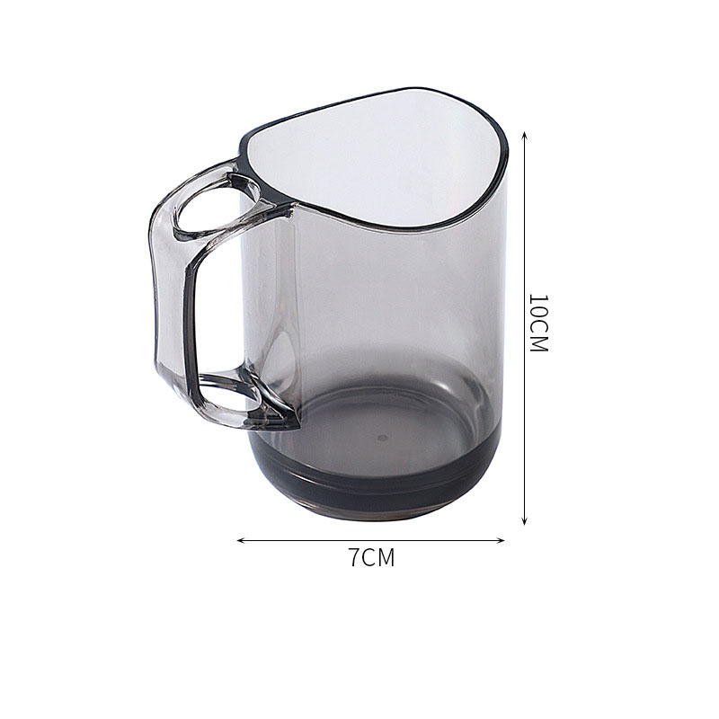 Cốc Đựng Bàn Chải Đánh Răng Bằng Nhựa Miệng Cong Thiết Kế Độc Đáo Đơn Giản Tiện Dụng Cho Gia Đình